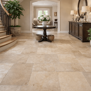 Płytki Trawertyn Ivory Tumbled – Układanka Kamienna