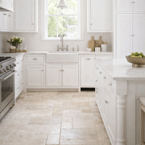 Kuchnia z kamienia naturalnego - marmuru i trawertynu